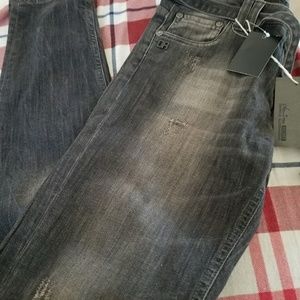 Daniele Alessandrini Distressed Faded Skinny Jeans